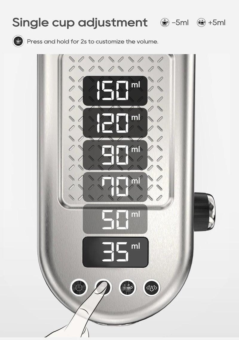 Machine à café expresso HiBREW H10B – 20 bar, semi-auto, chaud & froid