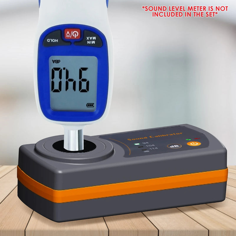 Calibrateur sonomètre 94/104/114 dB – étalonnage micro 1/2 pouce, compact