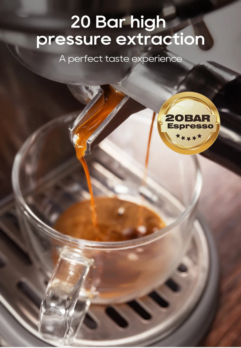 Machine à café expresso HiBREW H10B – 20 bar, semi-auto, chaud & froid