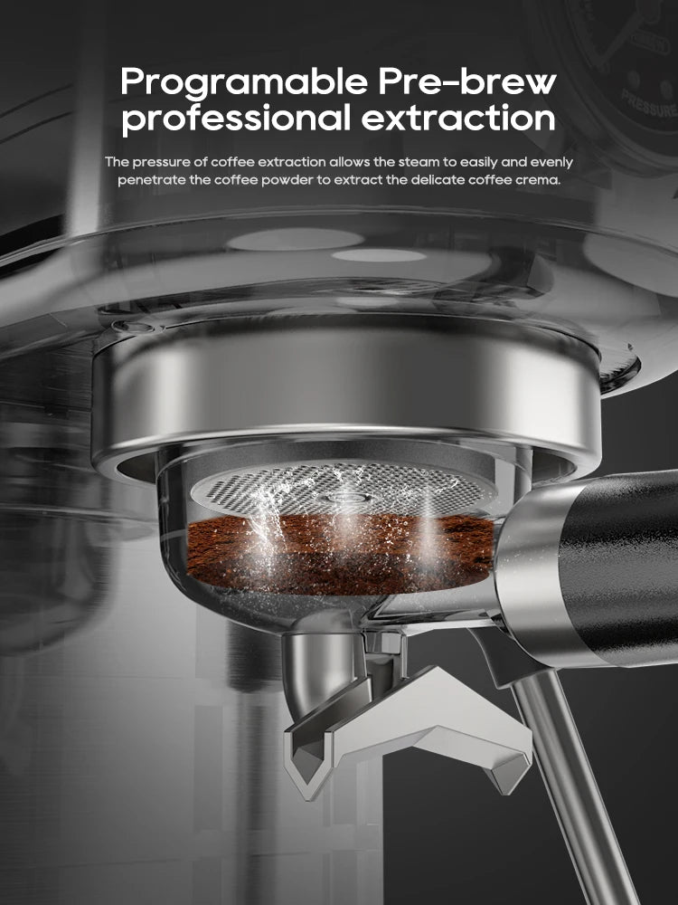 Machine à café expresso HiBREW H10B – 20 bar, semi-auto, chaud & froid