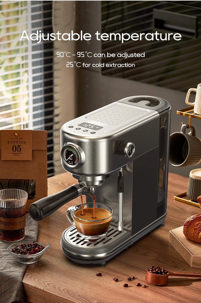 Machine à café expresso HiBREW H10B – 20 bar, semi-auto, chaud & froid