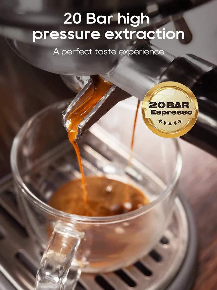 Machine à café expresso HiBREW H10B – 20 bar, semi-auto, chaud & froid