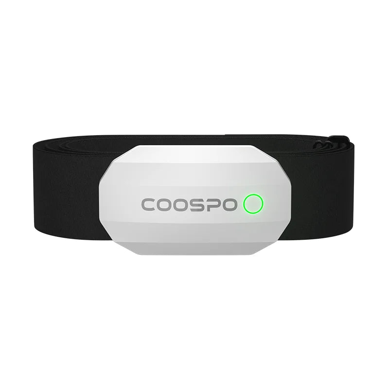 Ceinture cardio COOSPO H808S – Bluetooth & ANT+, Garmin, Wahoo, Zwift, vélo