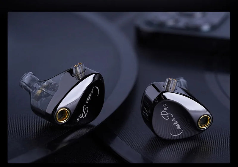 Écouteurs KZ Castor PRO – intra-auriculaires HiFi, câble détachable, basses