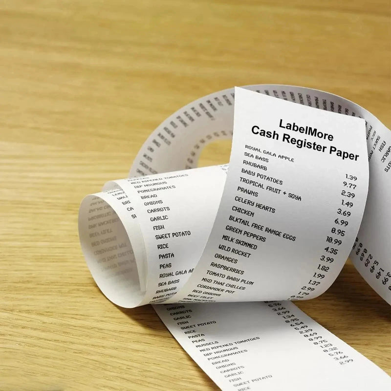 Papier thermique pour reçus 80 mm GOOJPRT – rouleaux blancs, compatible caisse POS