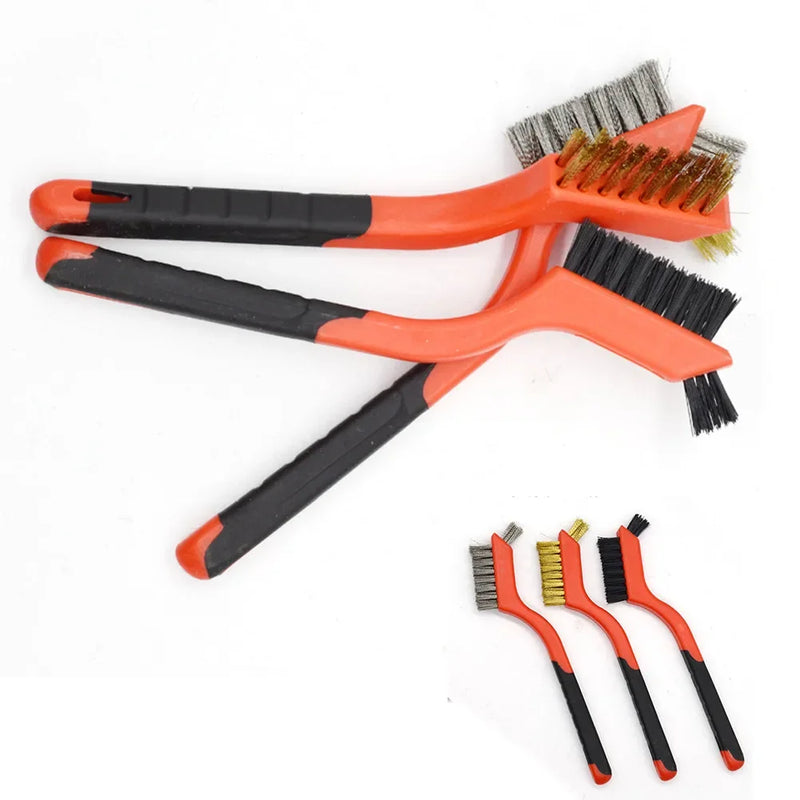 Brosse métallique 7" AlexHoumie – nylon, laiton et acier, anti-rouille