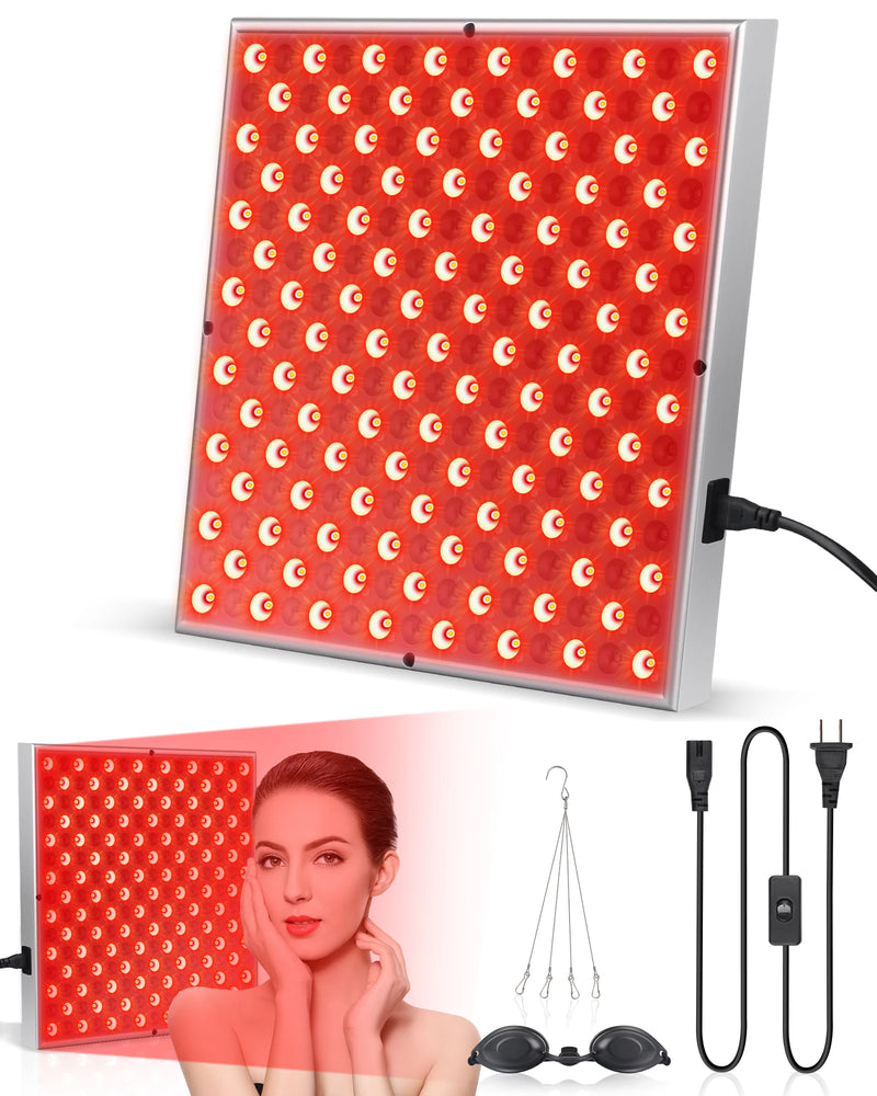 Panneau LED luminothérapie 225 diodes – lumière rouge 660nm & 850nm, visage