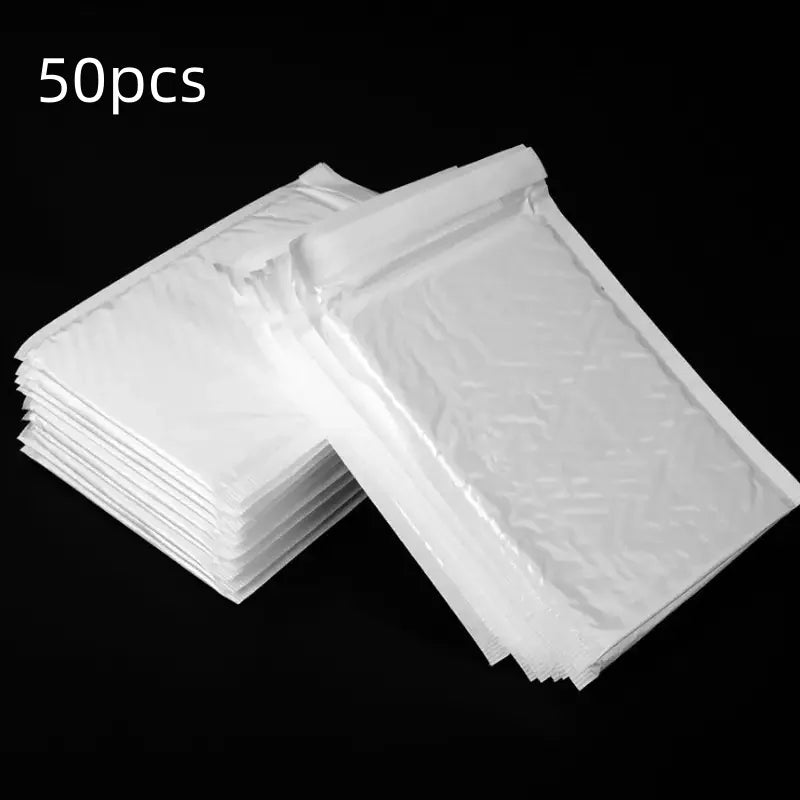 Enveloppes à bulles d'expédition blanches – auto-adhésives et étanches, lot de 50/100