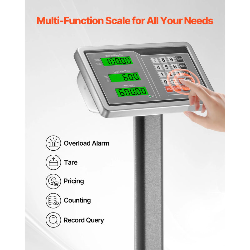 Balance plateforme numérique SucceBuy 300 kg – précision 50 g, tare, CA/CC