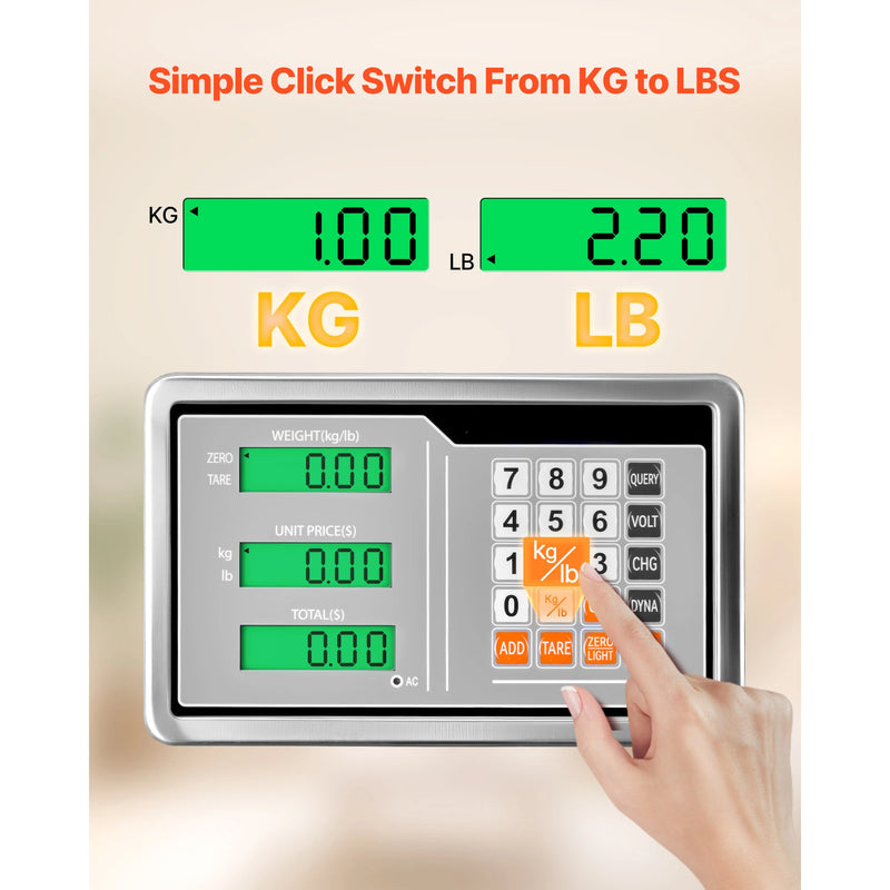 Balance plateforme numérique SucceBuy 300 kg – précision 50 g, tare, CA/CC