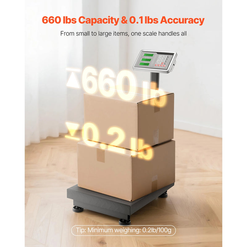 Balance plateforme numérique SucceBuy 300 kg – précision 50 g, tare, CA/CC