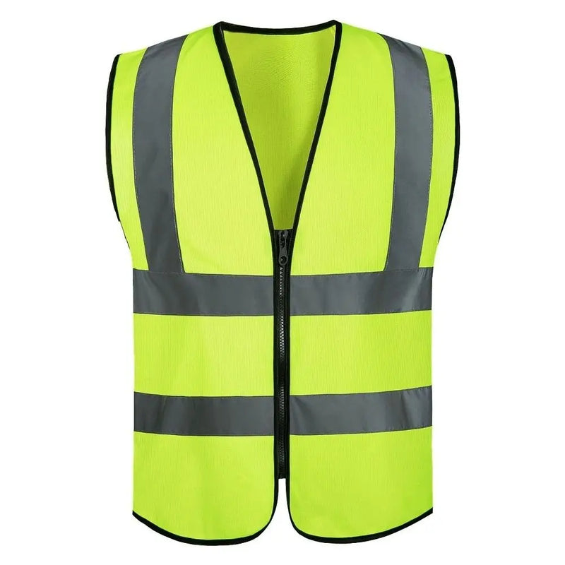 Gilet de sécurité haute visibilité – réfléchissant, zip frontal, respirant