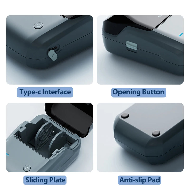Étiqueteuse thermique NiiMbot B1 – Bluetooth sans fil, 203 DPI, portable