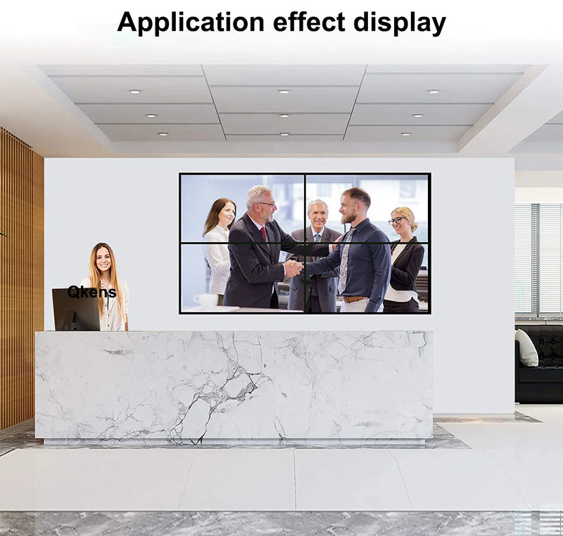 Contrôleur mur d'images 2x2 4K HDMI DVI – processeur multi-écrans 1x2 1x4 3x1