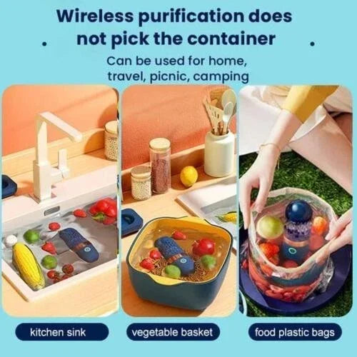 Nettoyeur de fruits et légumes portable – purificateur alimentaire sans fil