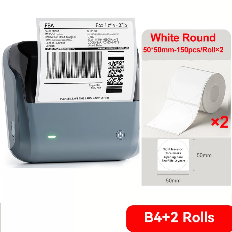 Imprimante d'étiquettes thermique Niimbot B4 – Bluetooth, 203 dpi, largeur 20-110 mm