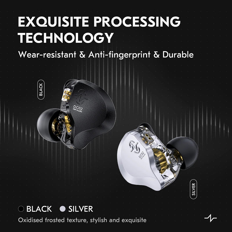 Écouteurs CCZ SOLO DC02 – intra-auriculaires HiFi filaires, driver 10 mm