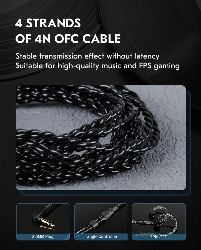 Écouteurs CCZ SOLO DC02 – intra-auriculaires HiFi filaires, driver 10 mm