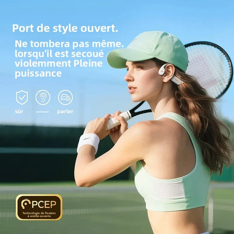 Écouteurs conduction osseuse POLVCDG X9 – IPX8 étanche, 32 Go, natation