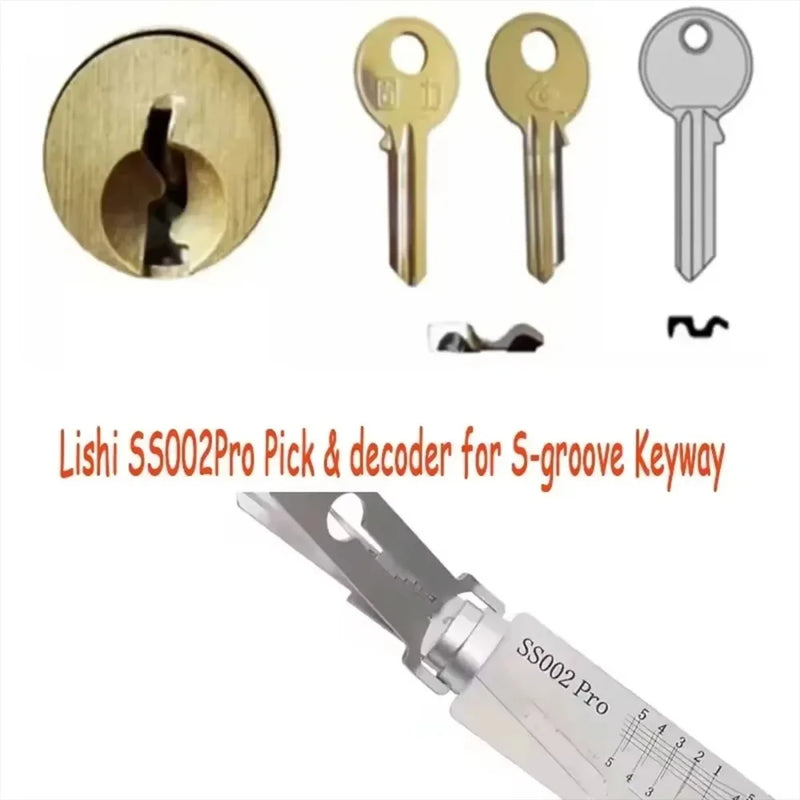 Outil serrurier LISHI 2 en 1 SS001 & SS002 PRO – crochetage et décodage