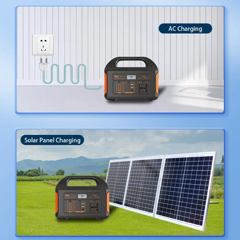 Station électrique solaire GaiaRay 300/500W – LiFePO4, onde pure, camping