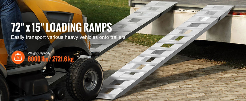 Rampes de chargement aluminium SucceBuy – 880/6000/10000 lbs, antidérapantes, lot de 2