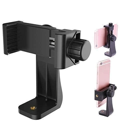 Support téléphone sangle de poitrine – fixation caméra sport, réglable, noir