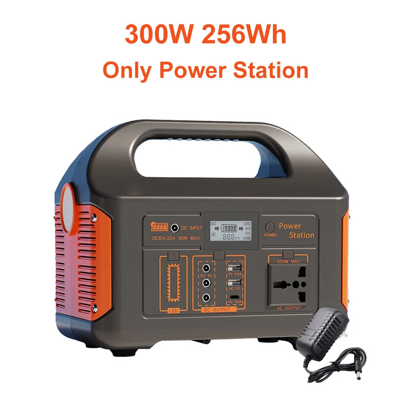Station électrique solaire GaiaRay 300/500W – LiFePO4, onde pure, camping