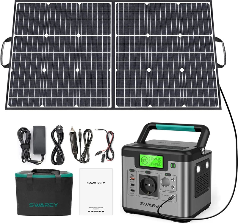 Centrale électrique SWAREY S500 Pro 518Wh – 500W + panneau solaire 100W