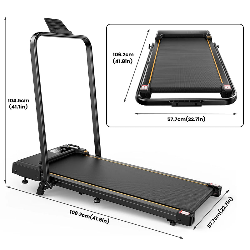 Tapis de marche pliable Formill FT41 – 2,5 CV, 1-10 km/h, accoudoirs