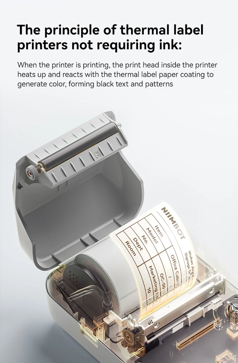 Étiqueteuse thermique NiiMbot B1 – Bluetooth sans fil, 203 DPI, portable