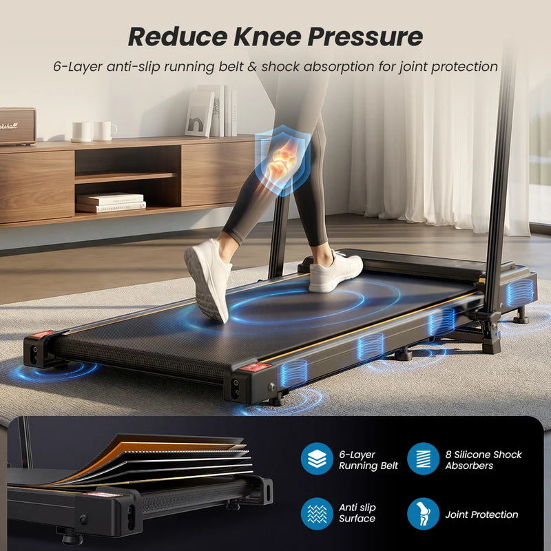 Tapis de marche pliable Formill FT41 – 2,5 CV, 1-10 km/h, accoudoirs