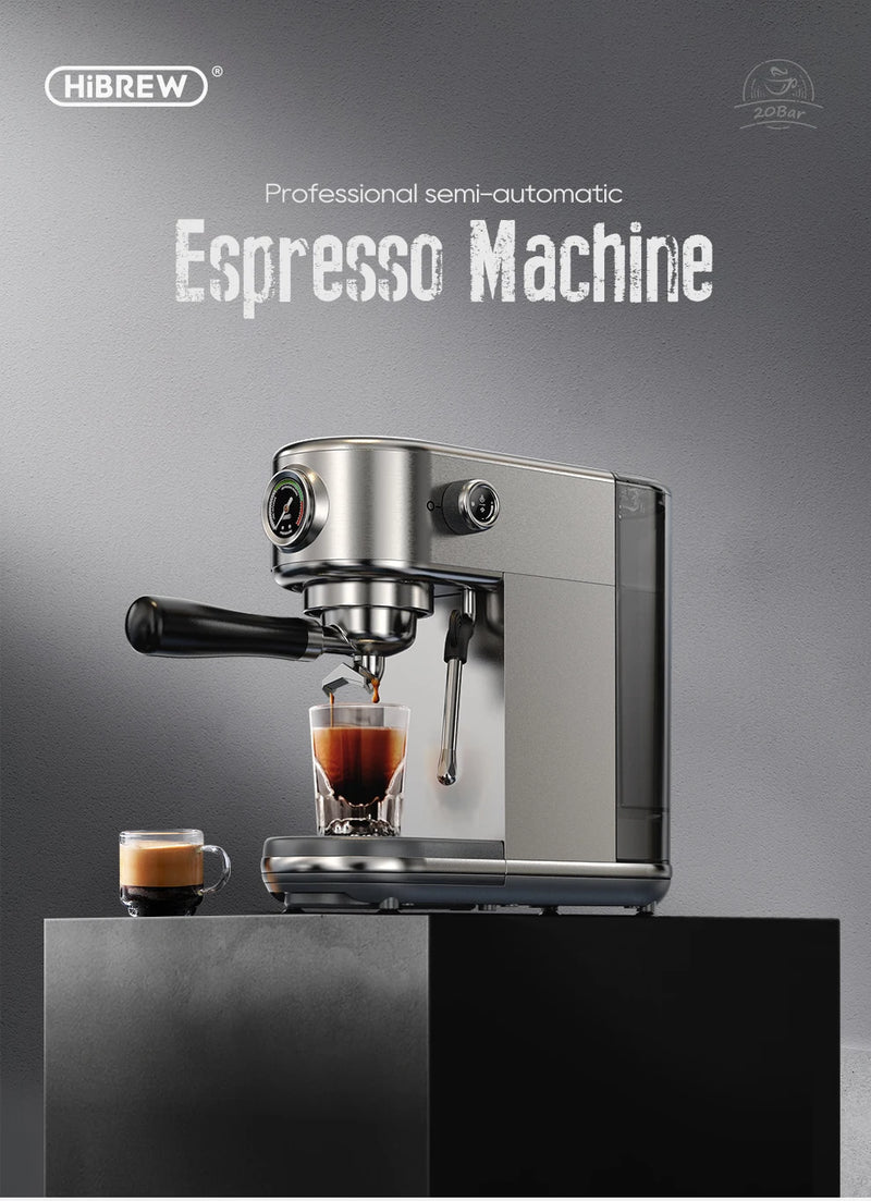 Machine à café expresso HiBREW H10B – 20 bar, semi-auto, chaud & froid