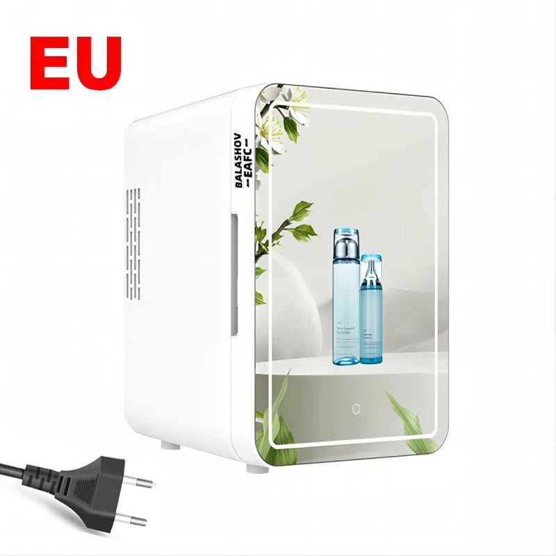 Mini réfrigérateur 4L cosmétiques – portable, chaud & froid, voiture, miroir
