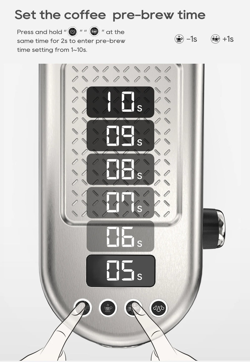 Machine à café expresso HiBREW H10B – 20 bar, semi-auto, chaud & froid