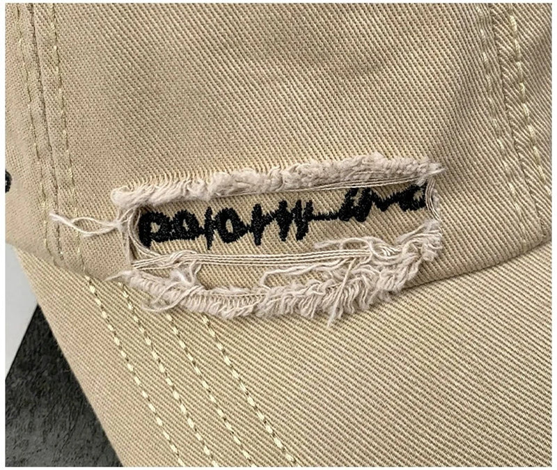 Casquette baseball vintage délavée – broderie, streetwear, unisexe, été