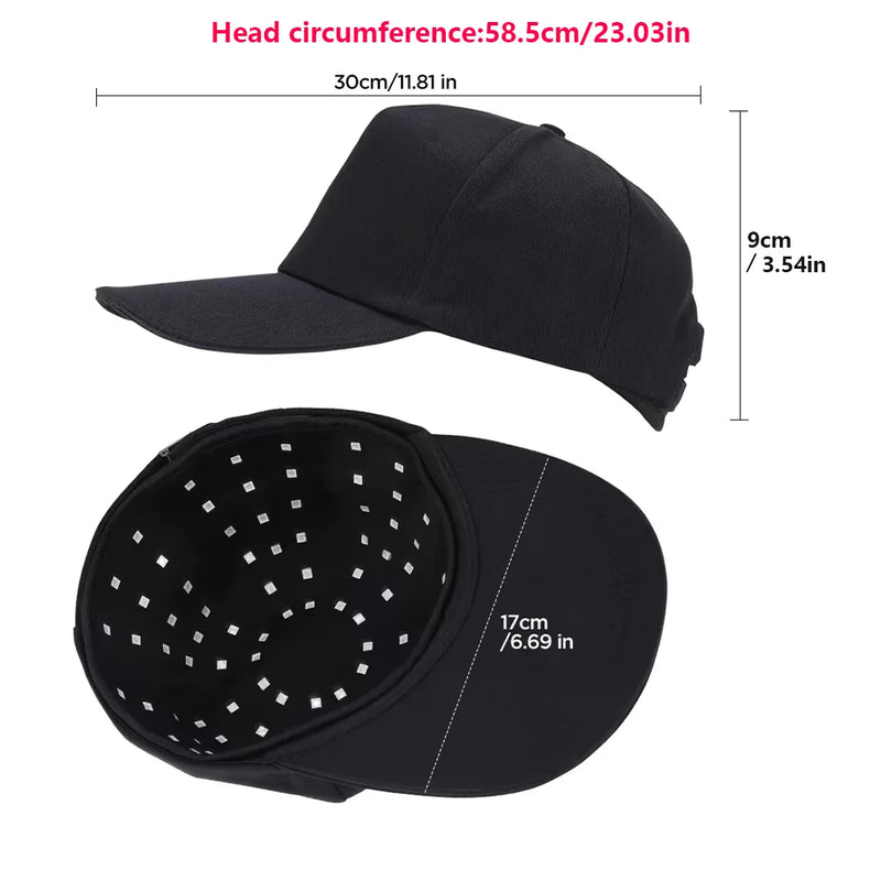 Casque LED croissance capillaire – 96 diodes, 660nm & 850nm, repousse cheveux