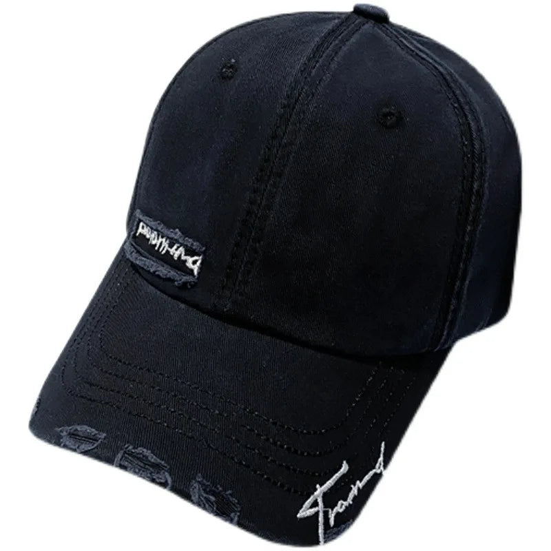 Casquette baseball vintage délavée – broderie, streetwear, unisexe, été
