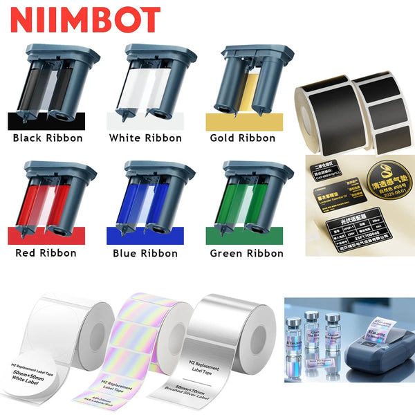 Étiquettes autocollantes NIIMBOT M2/M3/B32/Z401 – étanches, résistantes aux rayures