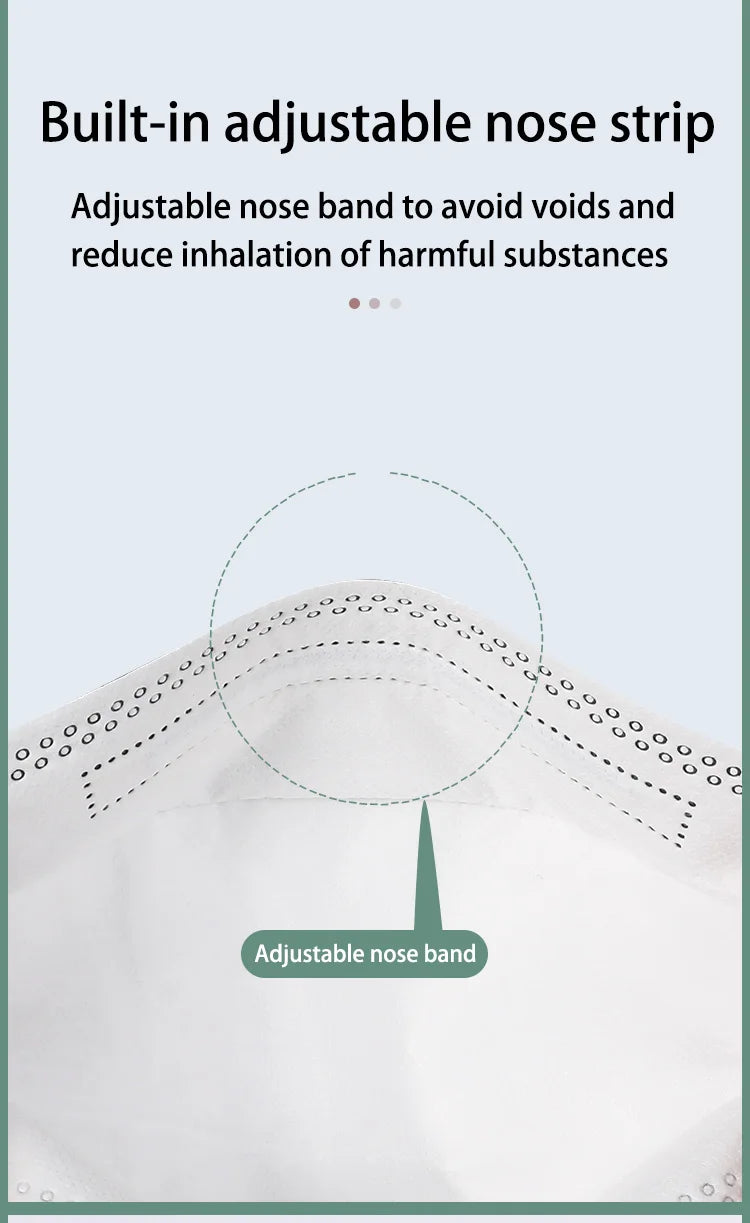 Masques FFP2 KN95 CE réutilisables – anti-poussière, lot de 10 à 100