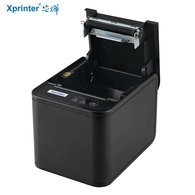 Imprimante thermique de tickets Xprinter XP-80T – 80 mm, USB/LAN, coupe-papier auto