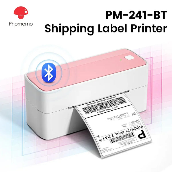 Imprimante d'étiquettes d'expédition Phomemo 241BT – Bluetooth 4x6, thermique 203 DPI