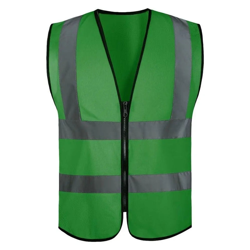 Gilet de sécurité haute visibilité – réfléchissant, zip frontal, respirant