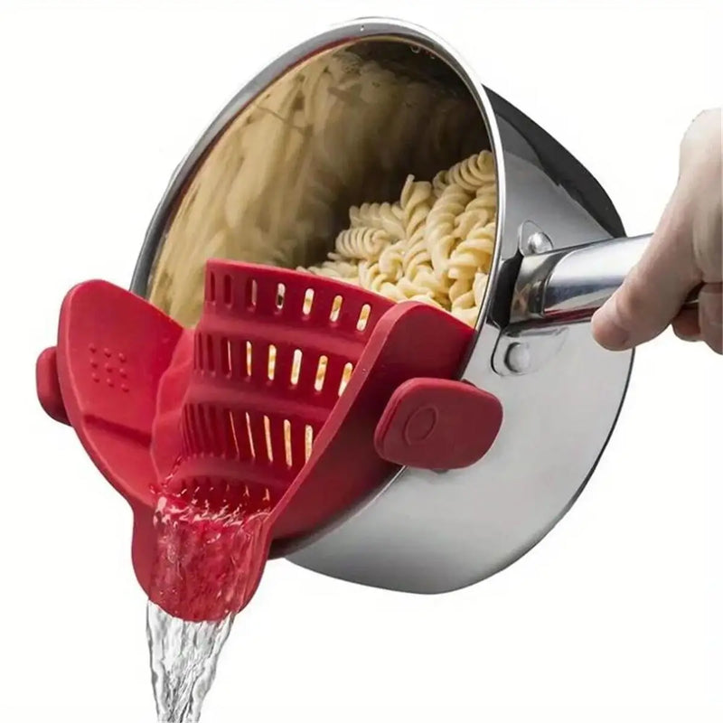 Passoire à clip réglable inox – casseroles, bols, égouttoir de cuisine