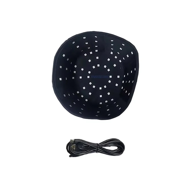 Casque LED croissance capillaire – 96 diodes, 660nm & 850nm, repousse cheveux