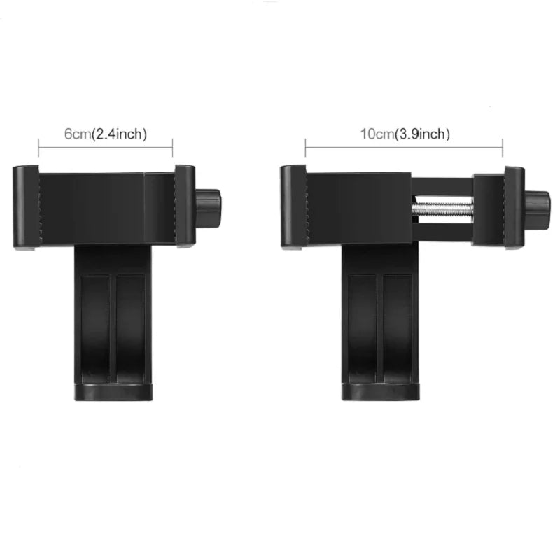 Support téléphone sangle de poitrine – fixation caméra sport, réglable, noir