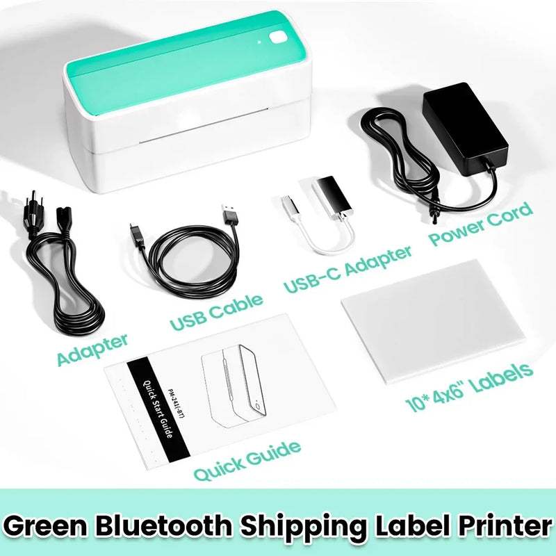 Imprimante d'étiquettes d'expédition Phomemo 241BT – Bluetooth 4x6, thermique 203 DPI