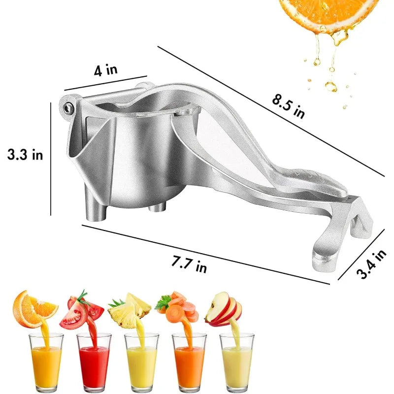 Presse-agrumes manuel en aluminium – presse citron robuste et démontable