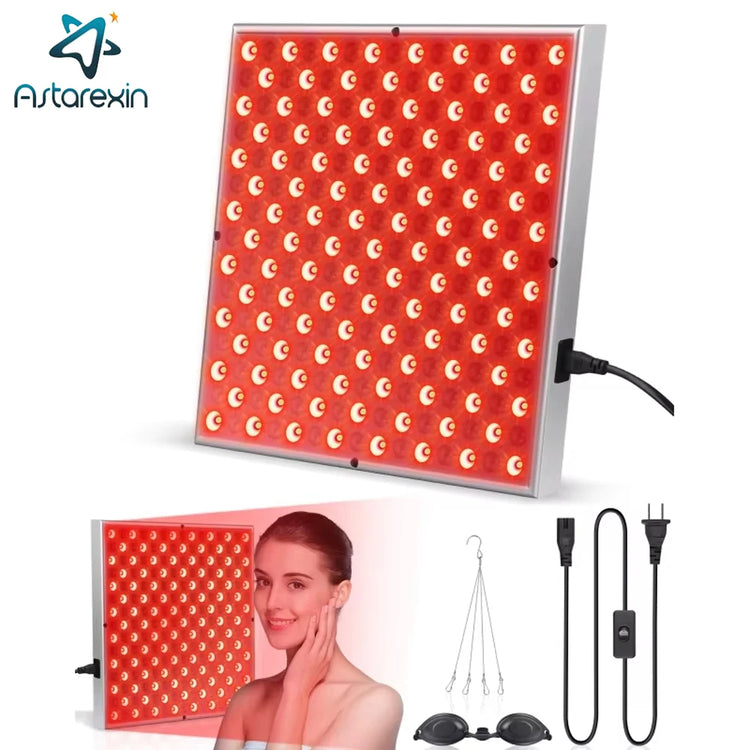 Panneau LED luminothérapie 225 diodes – lumière rouge 660nm & 850nm, visage