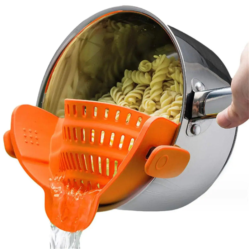 Passoire à clip réglable inox – casseroles, bols, égouttoir de cuisine
